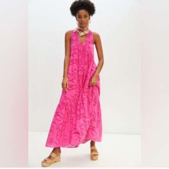 Anthropologie Maeve belrose eyelet maxi dress - Picture 2 of 16